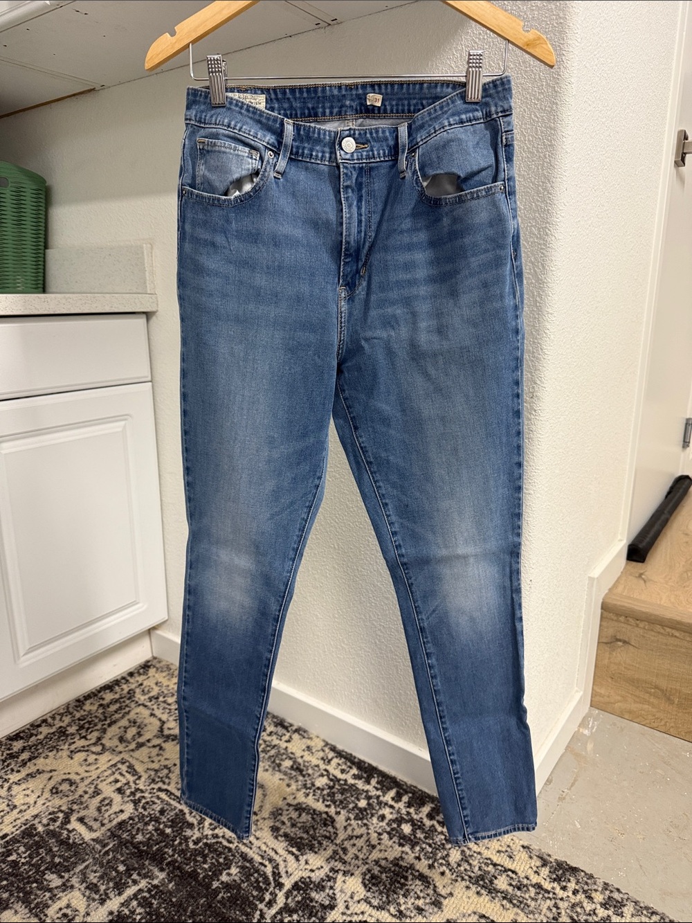 Levi's Women's Blue Skinny Jeans - Faded Indigo